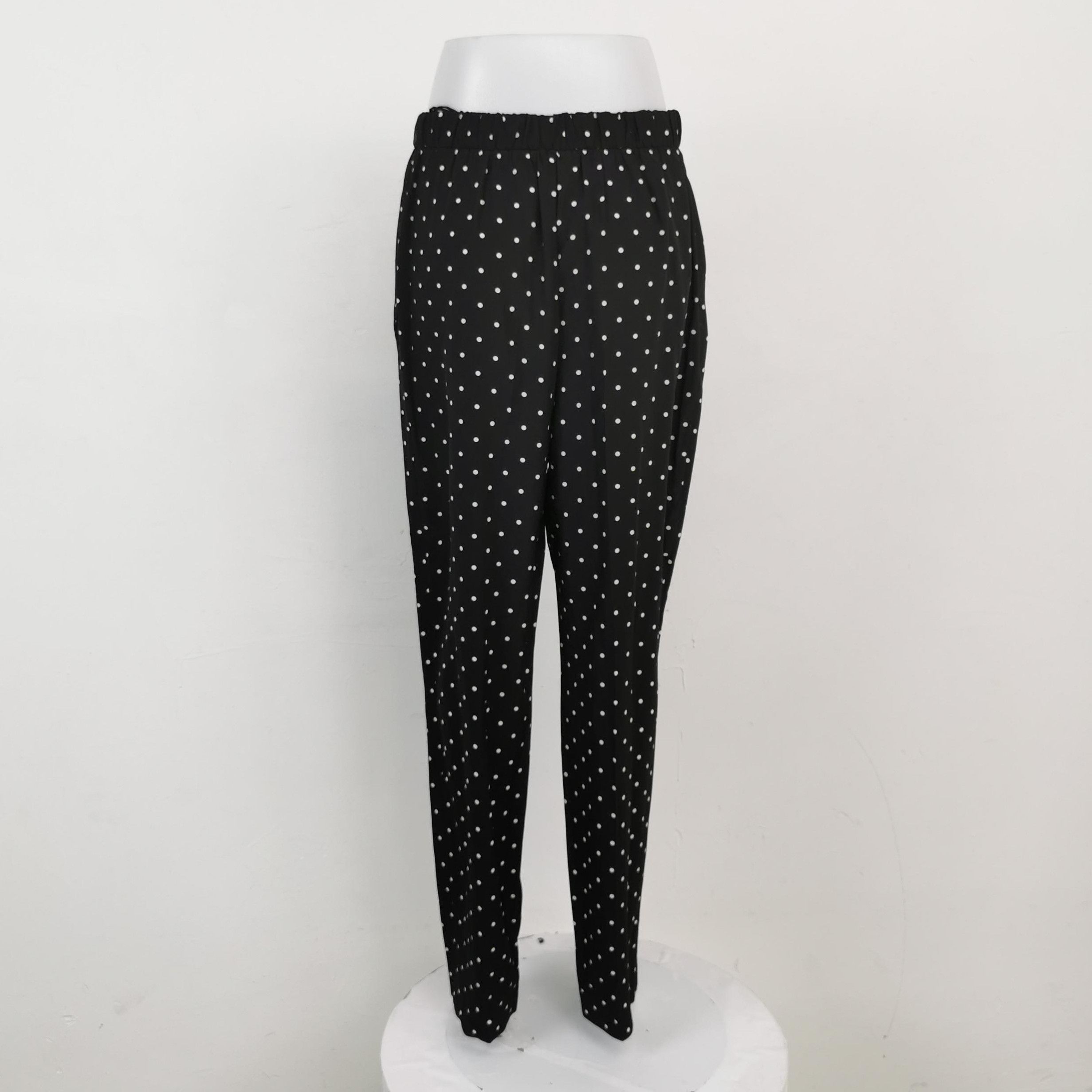 Prada Prada Polka Dot Long Pants in Black 0089 Size 38" / US 16 / IT 52 - 2 Thumbnail