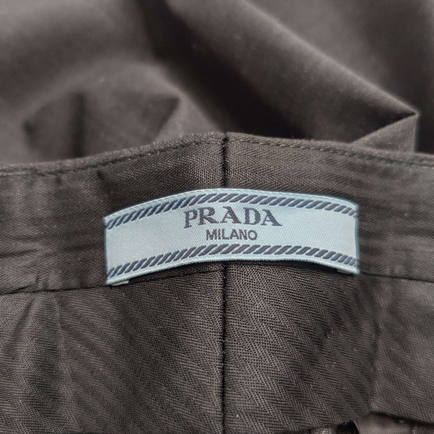 Prada Prada Black Wool Long Pants in Size 38 0089 Size 38" / US 16 / IT 52 - 4 Thumbnail