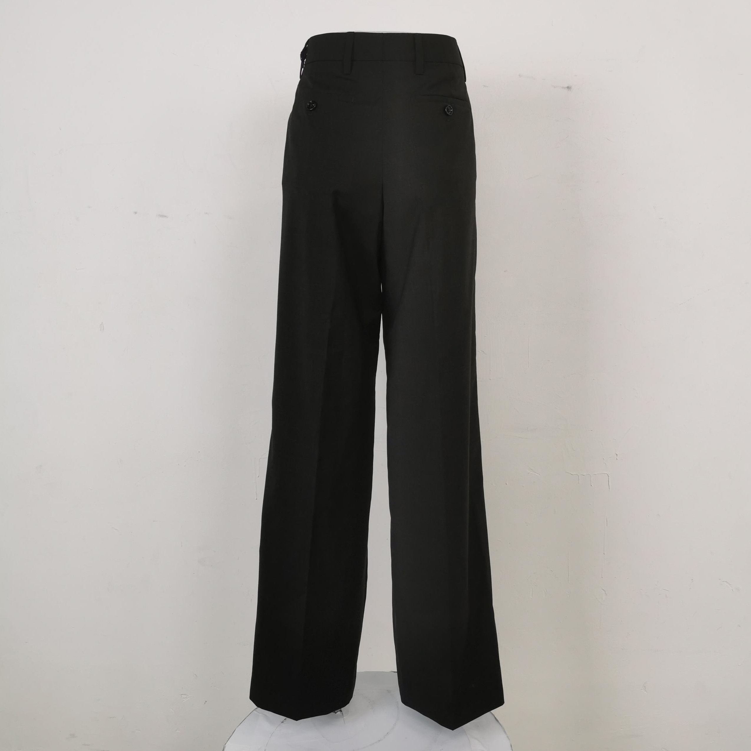 Prada Prada Black Wool Long Pants in Size 38 0089 Size 38" / US 16 / IT 52 - 2 Thumbnail