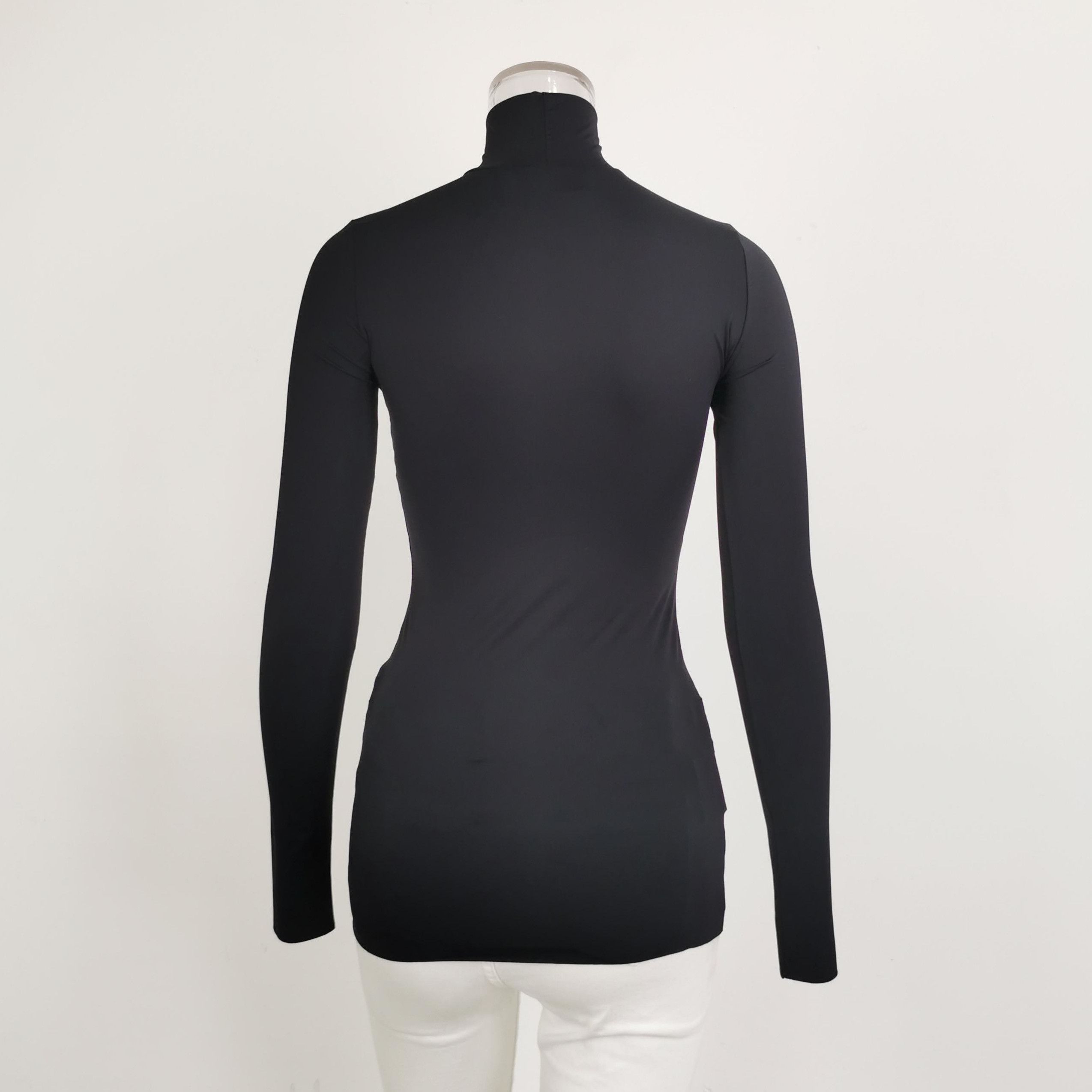 Prada Prada Black Turtleneck Long Sleeve Top 0089 Size XS / US 0-2 / IT 36-38 - 3 Thumbnail
