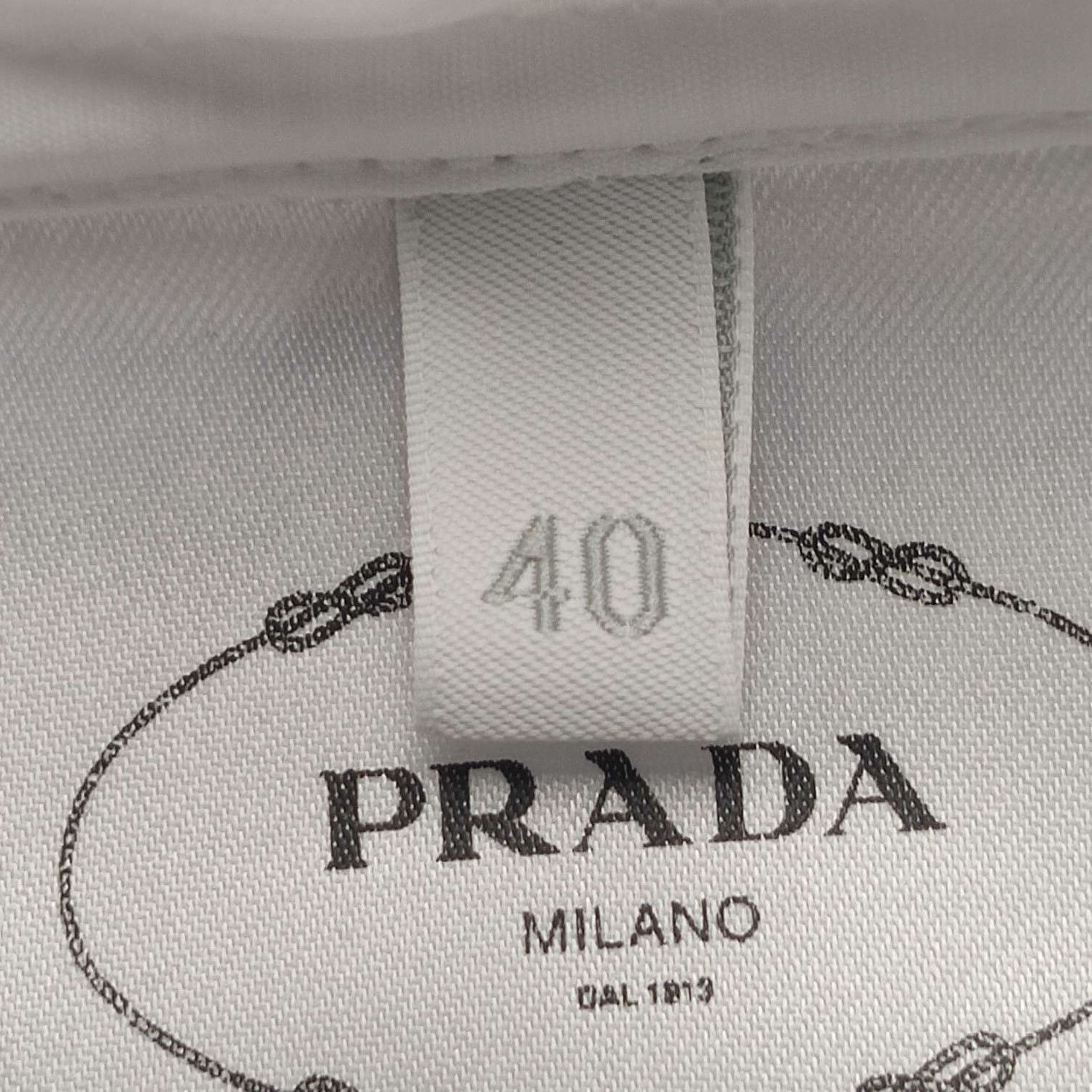 Prada Prada Long Sleeve Shirt with Tie 0089 Size M / US 6-8 / IT 42-44 - 5 Thumbnail