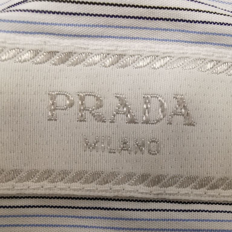 Prada Prada Striped Short Sleeve Button-Up Shirt 0089 Size M / US 6-8 / IT 42-44 - 5 Thumbnail