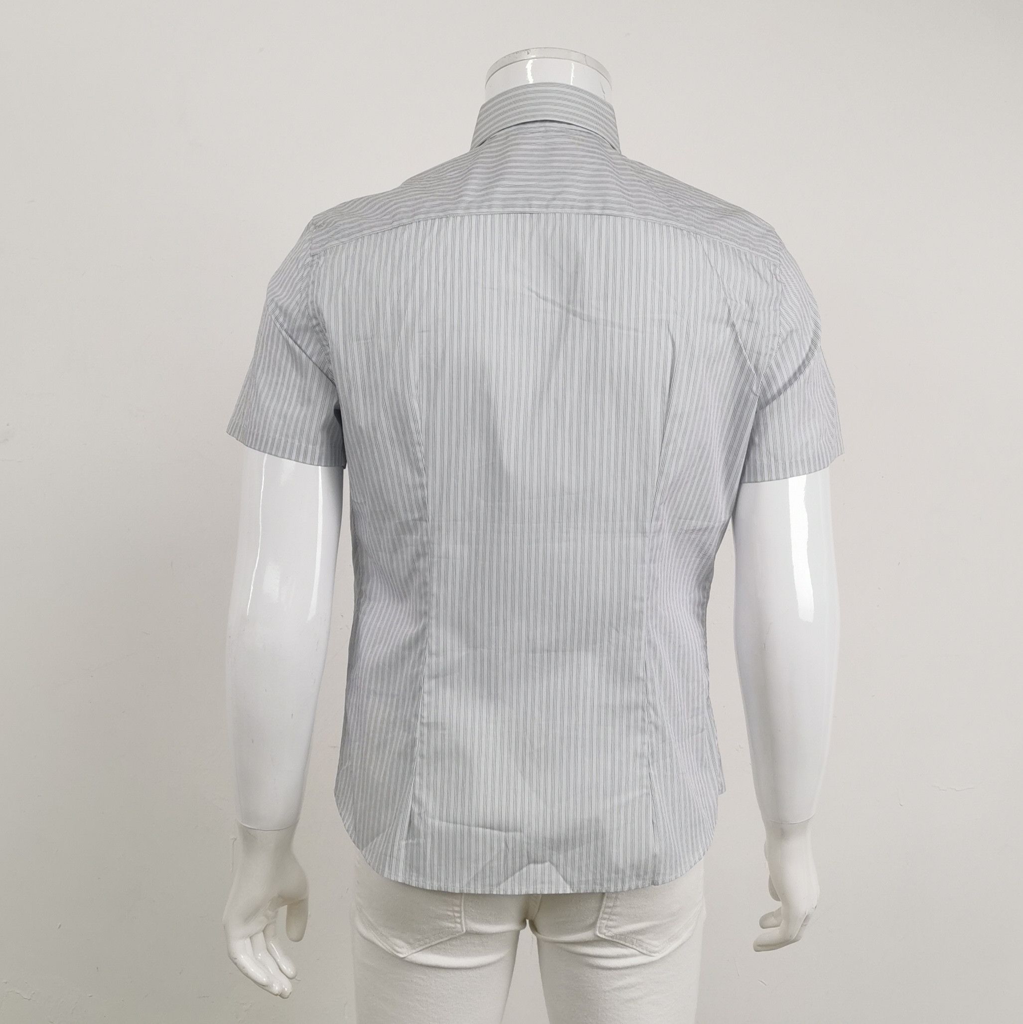 Prada Prada Striped Short Sleeve Button-Up Shirt 0089 Size M / US 6-8 / IT 42-44 - 2 Thumbnail