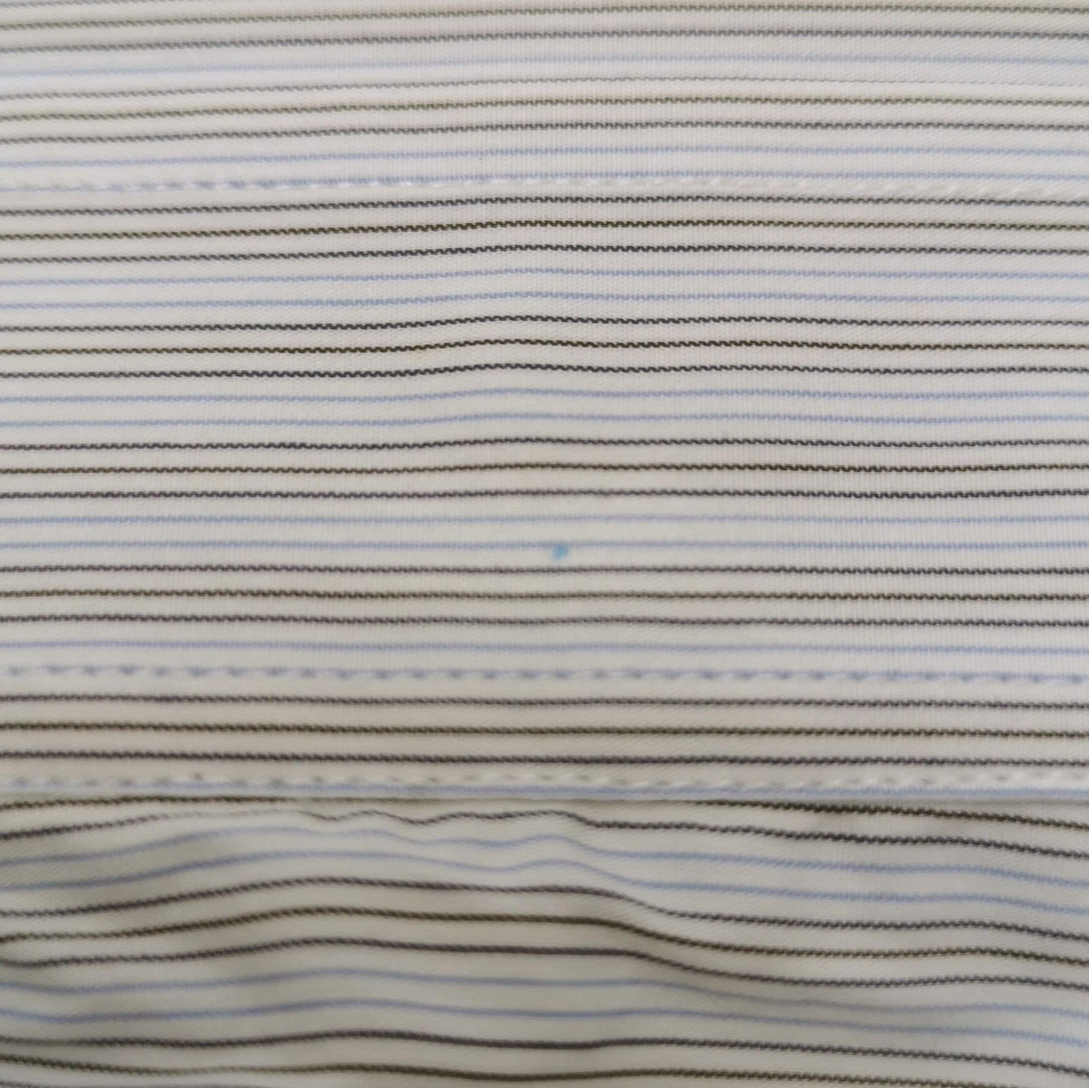 Prada Prada Striped Short Sleeve Button-Up Shirt 0089 Size M / US 6-8 / IT 42-44 - 9 Thumbnail