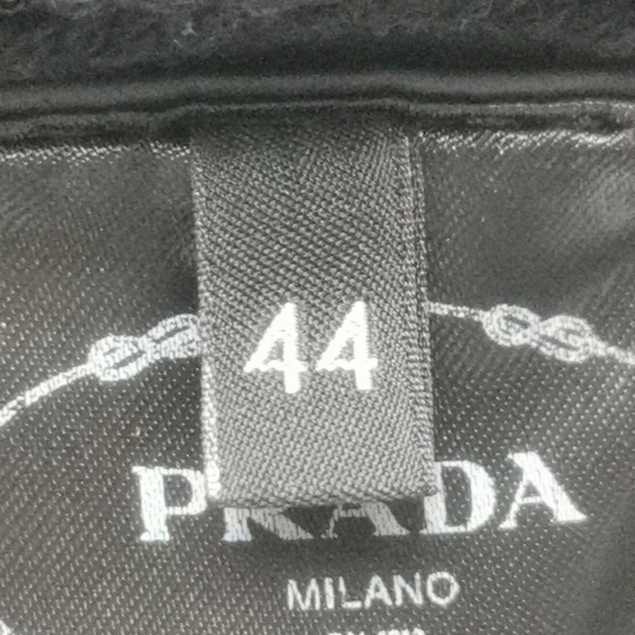 Prada Prada Black Wool Blend Ribbed Midi Skirt 0089 Size 42" / US 20 - 7 Thumbnail