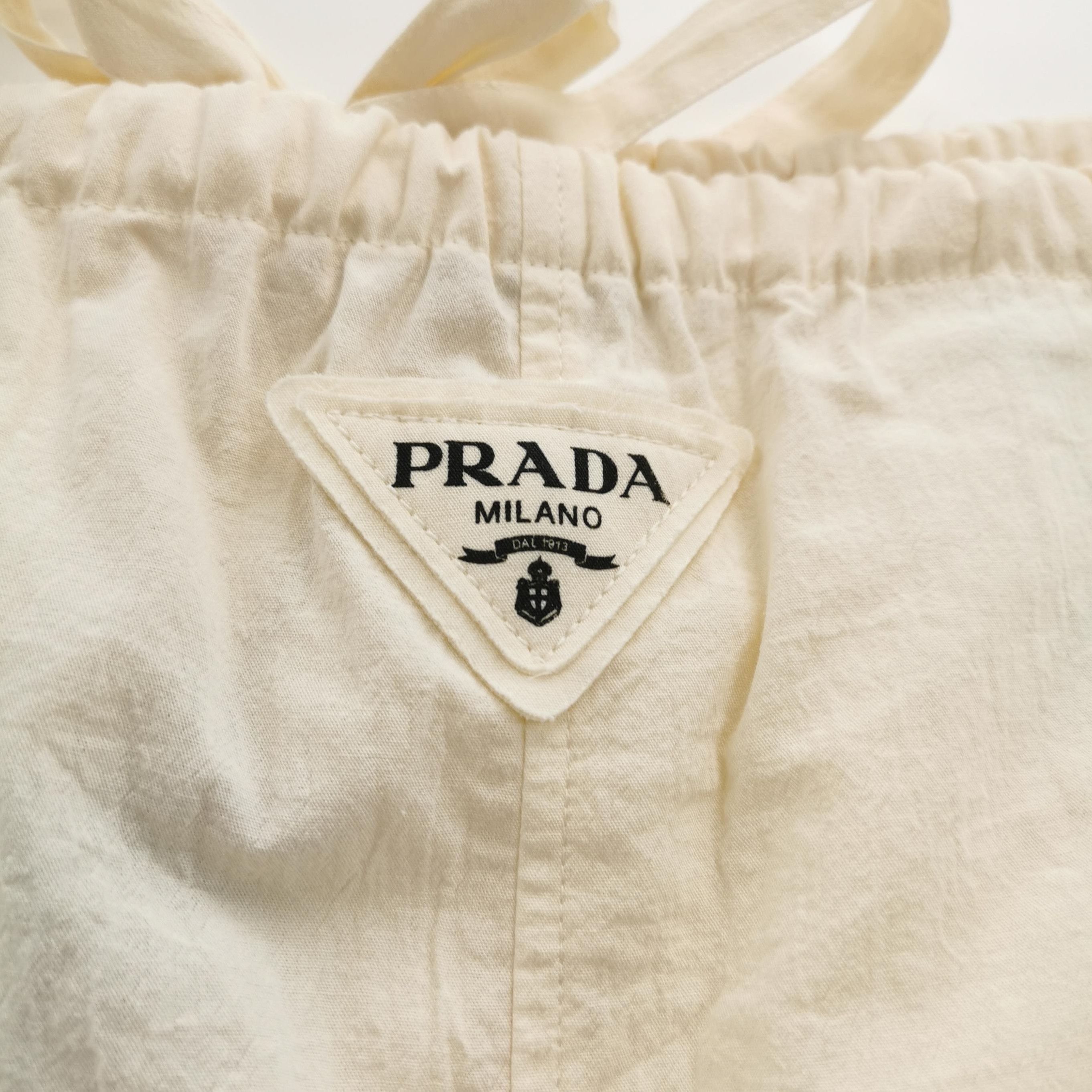 Prada Prada Cotton Mermaid Print Logo Shorts 0089 Size 40" / US 18 - 3 Thumbnail