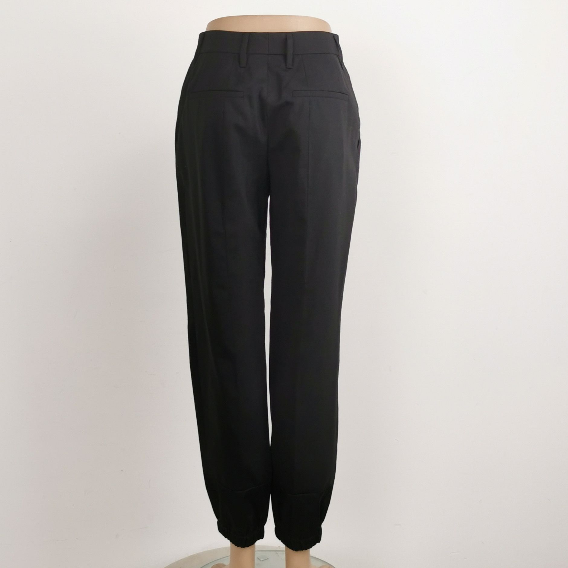 Prada Prada Black Wool Blend Long Trousers Size 36 0089 Size 36" / US 14 / IT 50 - 2 Thumbnail