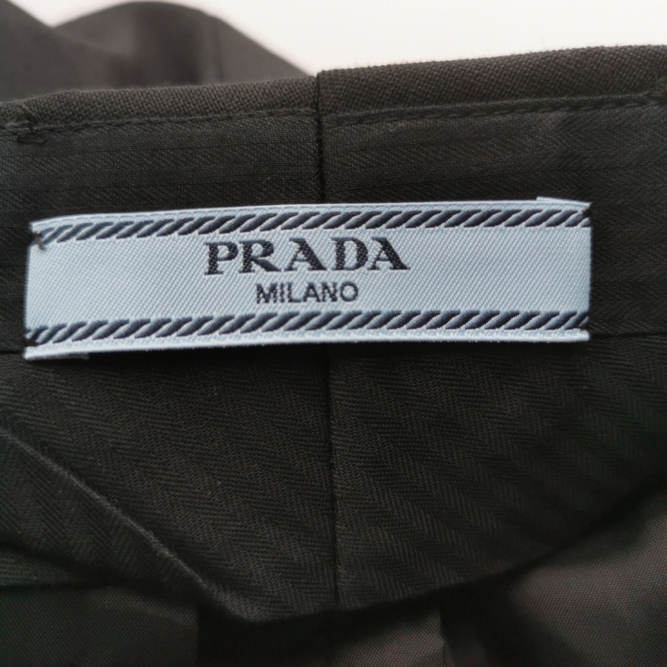 Prada Prada Black Wool Blend Long Trousers Size 36 0089 Size 36" / US 14 / IT 50 - 4 Thumbnail