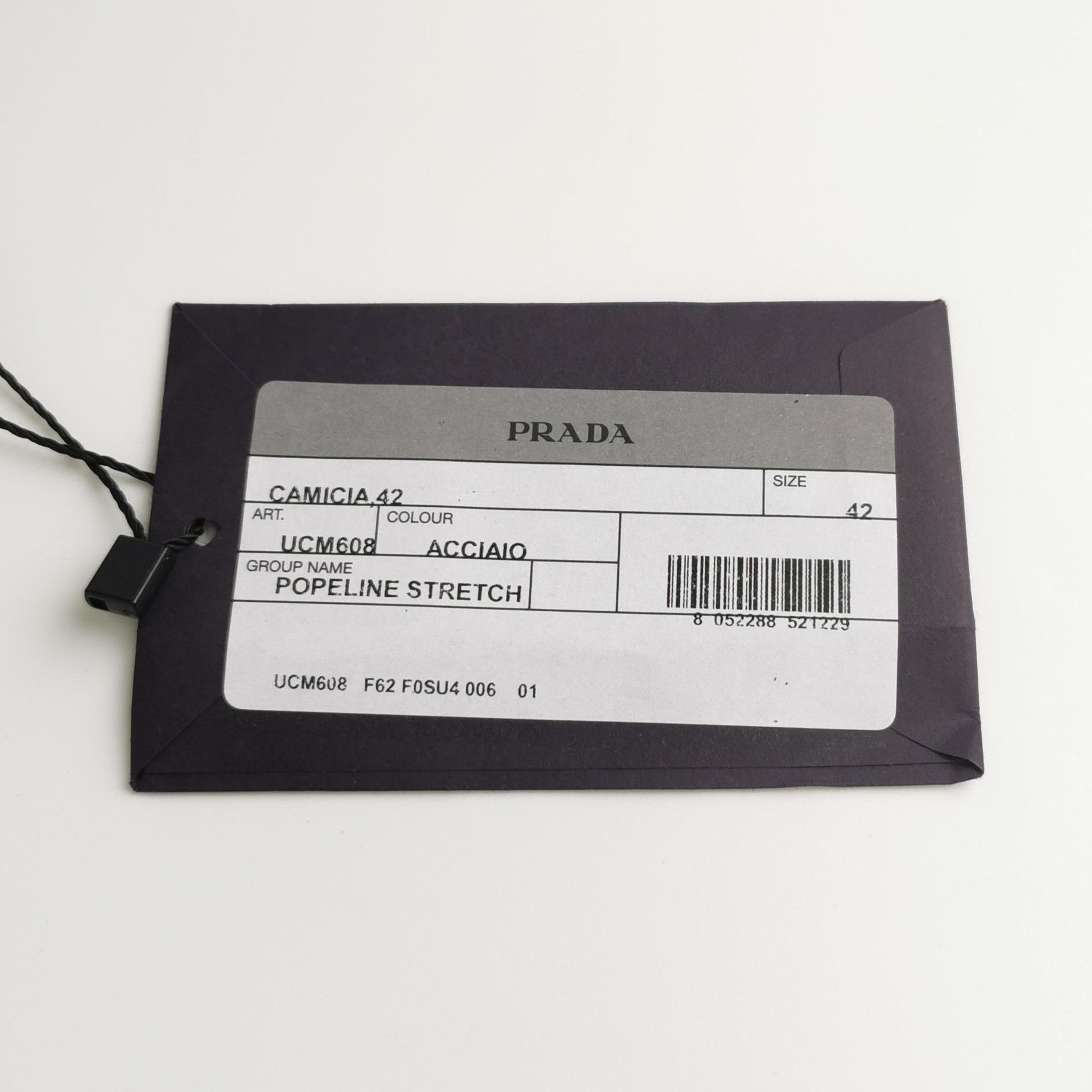 Prada Prada Gray Cotton Long Sleeve Shirt 0089 Size L / US 10 / IT 46 - 4 Thumbnail