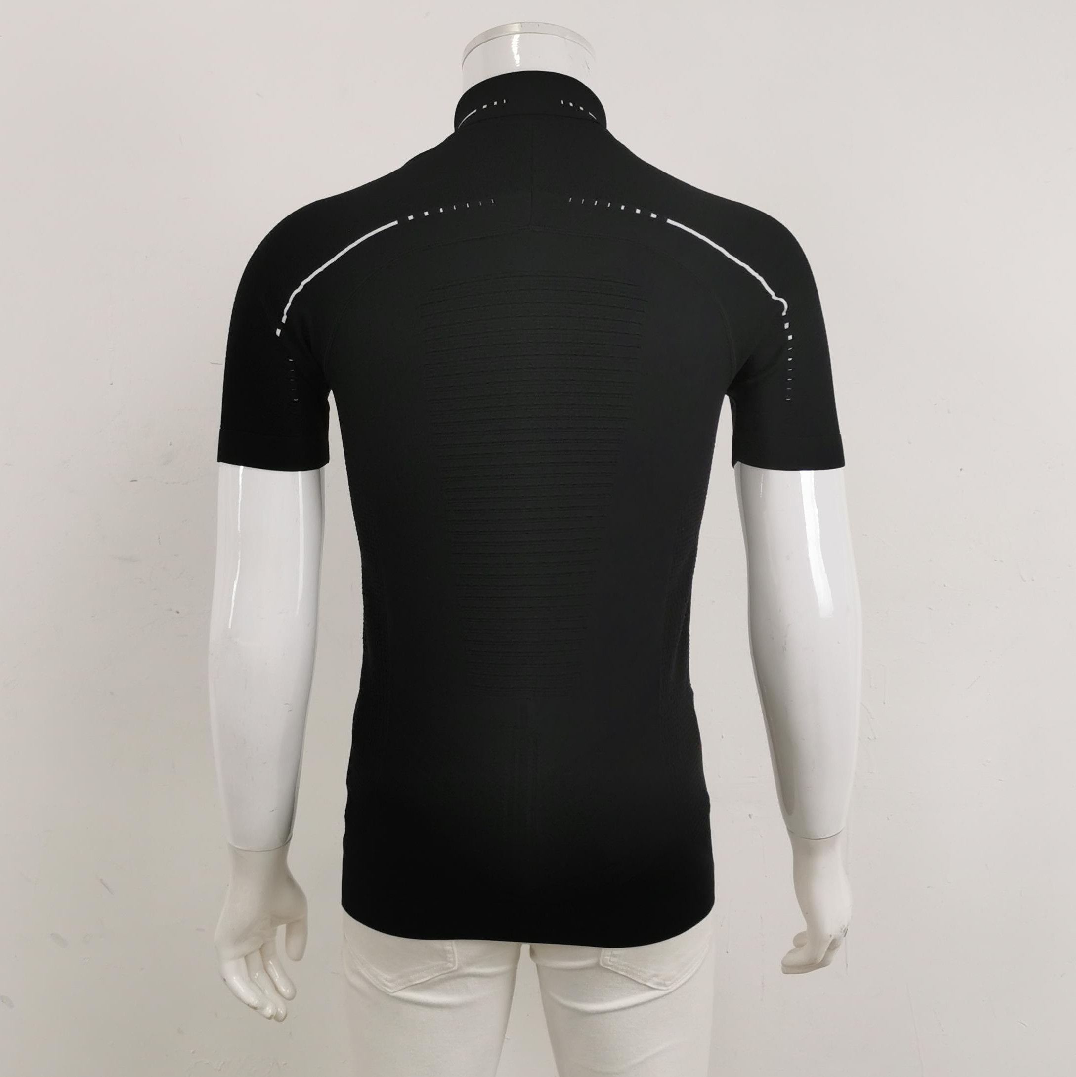 Prada Prada Logo Collared T-Shirt in Black 0089 Size M / US 6-8 / IT 42-44 - 2 Thumbnail