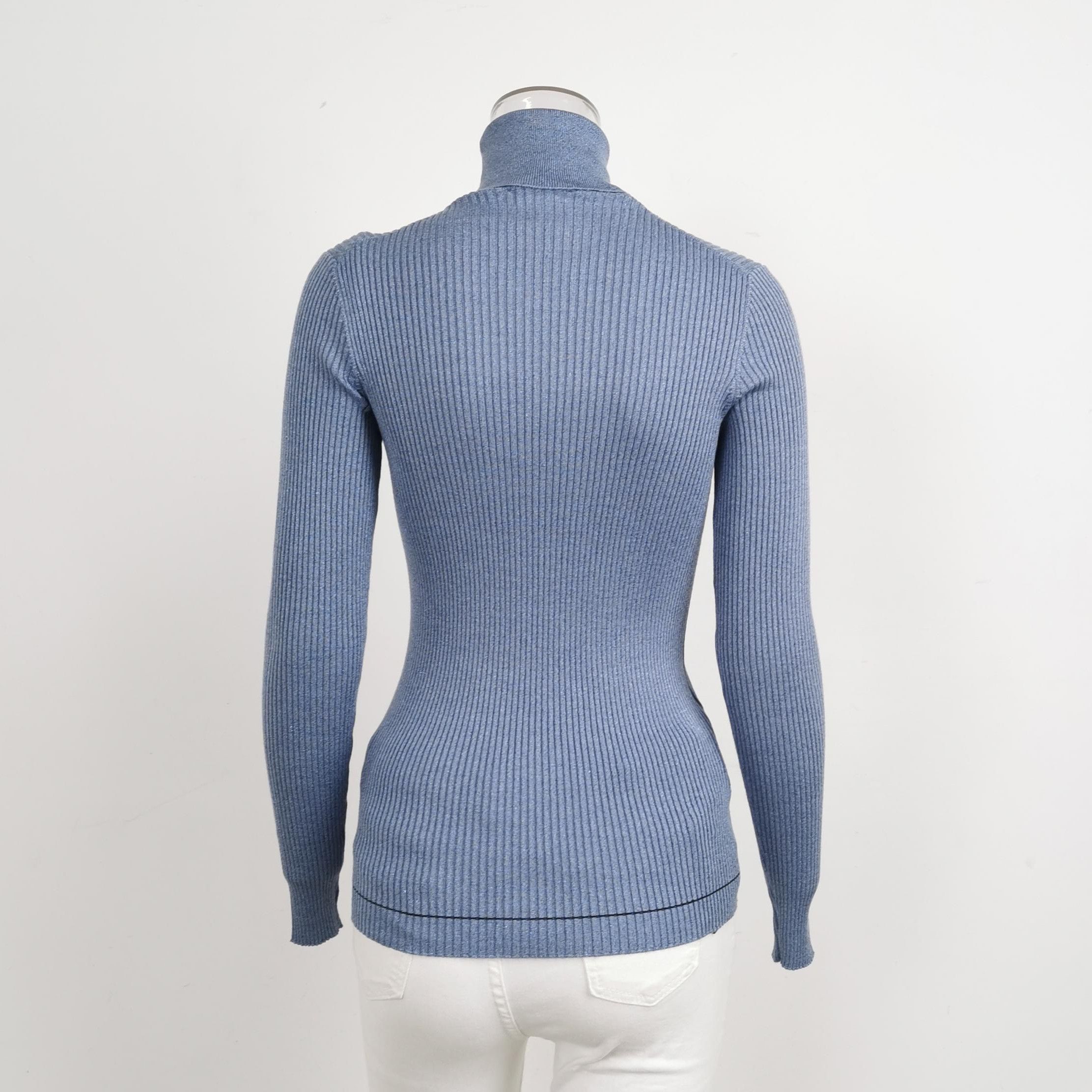 Prada Prada Plain Turtleneck Ribbed Knit Sweater 0089 Size M / US 6-8 / IT 42-44 - 2 Thumbnail