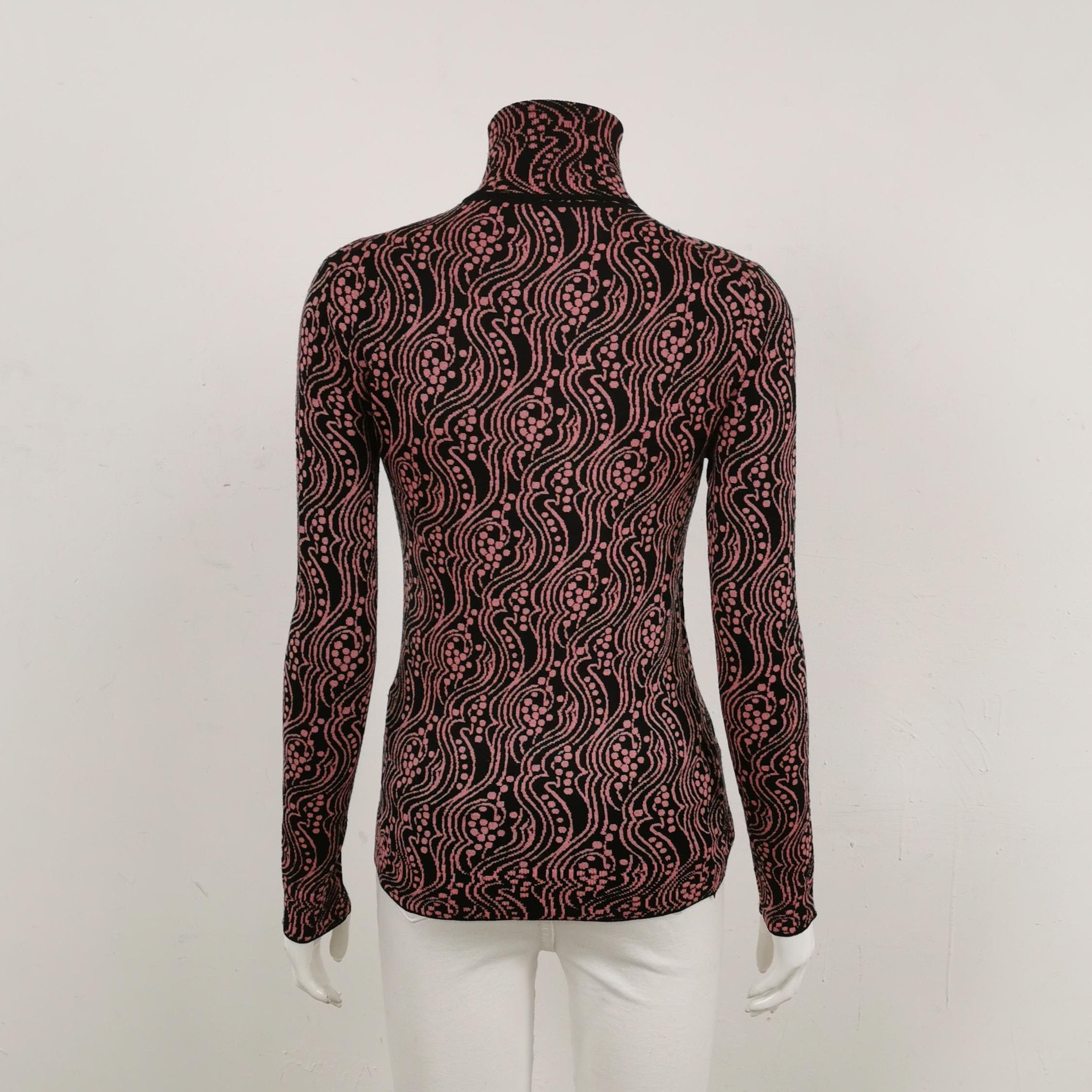 Prada Prada Colorblocked Wool Blend Turtleneck Sweater 0089 Size XXS / US 00 / IT 34 - 2 Thumbnail