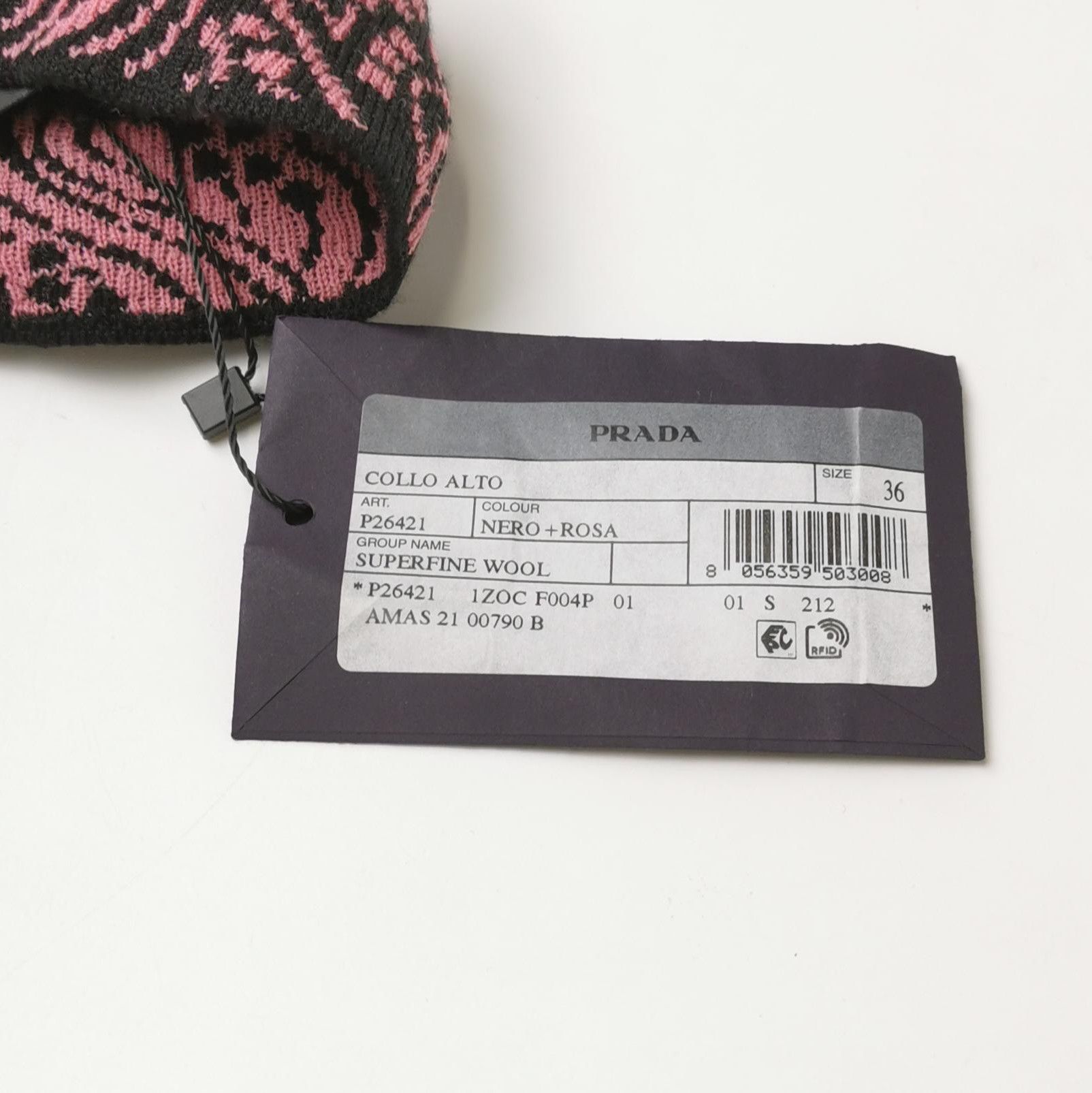 Prada Prada Colorblocked Wool Blend Turtleneck Sweater 0089 Size XXS / US 00 / IT 34 - 4 Thumbnail