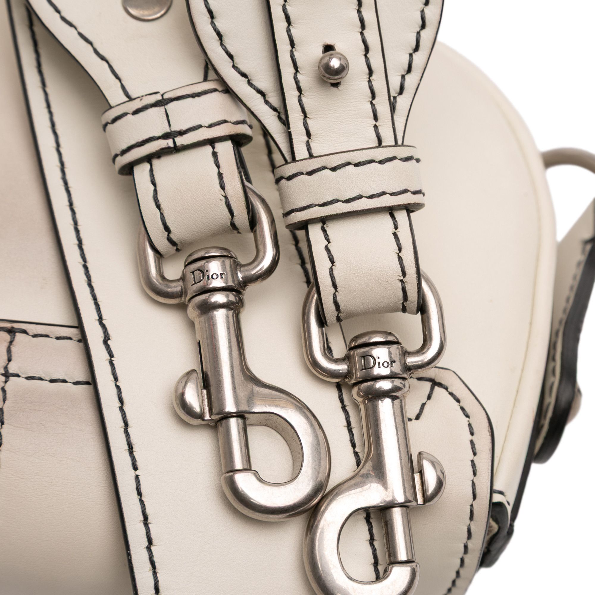 Dior Dior Mini Leather D Fence Saddle Bag Size ONE SIZE - 7 Thumbnail