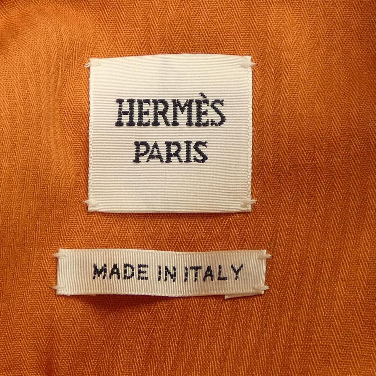 Hermes Hermes Hermès Cuir De Selle Denim Jacket Denim Outerwear DUTY FREE for USA Size ONE SIZE - 4 Thumbnail