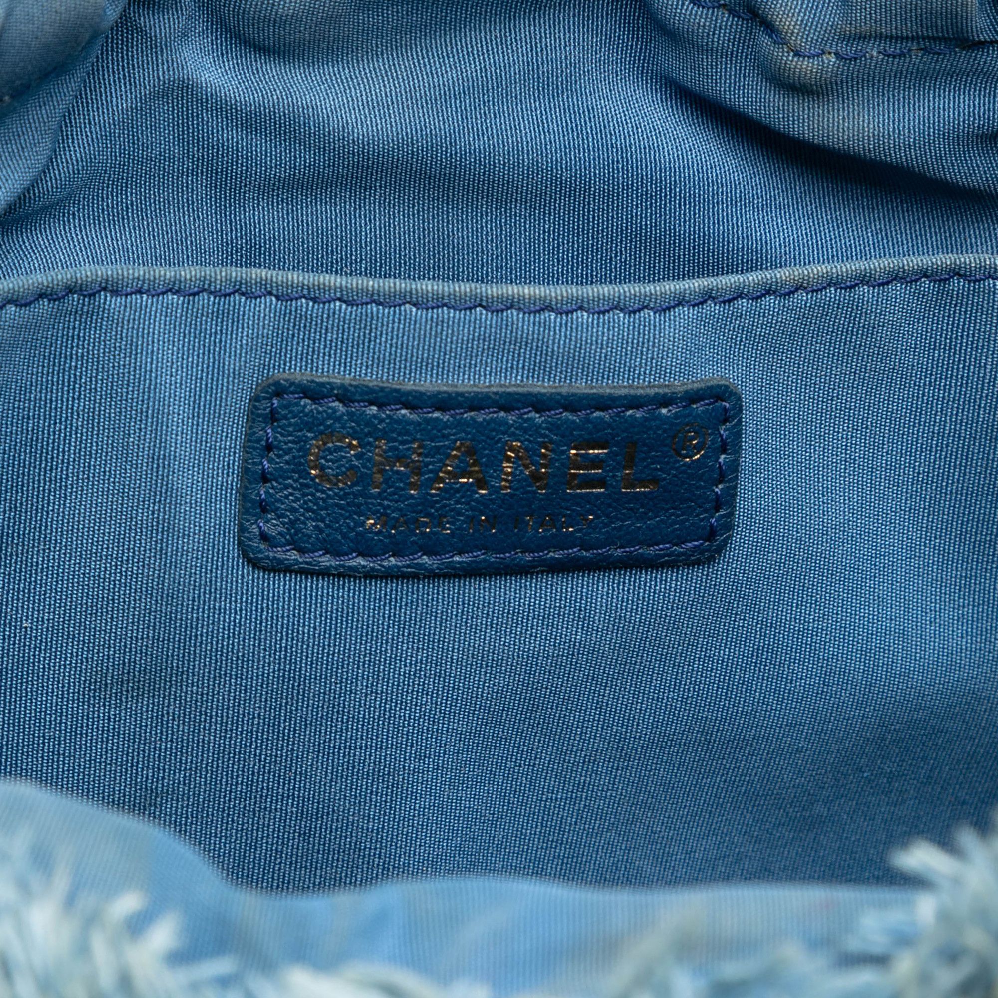 Chanel Chanel Medium Quilted Denim Mood Bucket with Chain Size ONE SIZE - 5 Thumbnail
