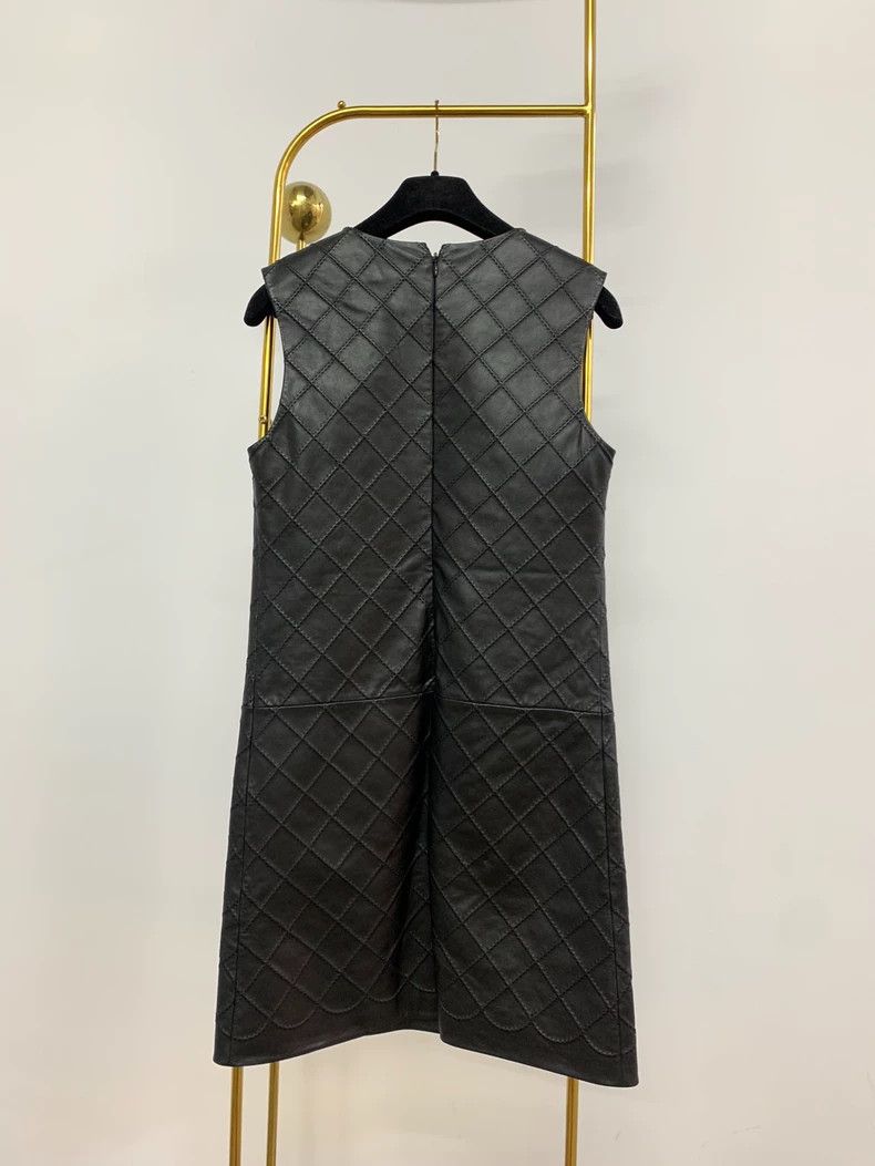 Chanel Chanel 23S Quilted Leather Dress - dmc Size S / US 4 / IT 40 - 3 Thumbnail