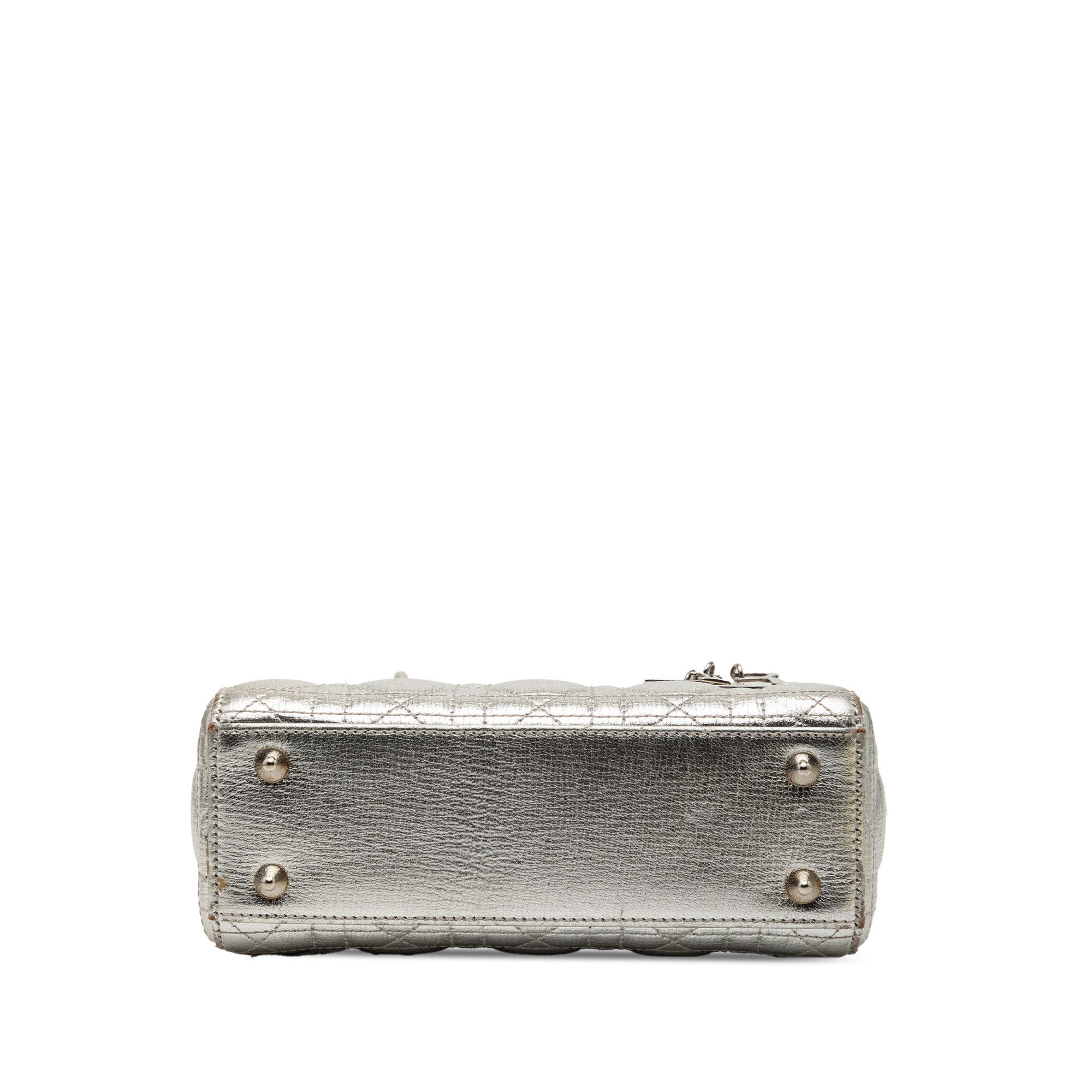 Dior Dior Small Metallic Grained Calfskin Cannage My ABCDior Lady Dior Size ONE SIZE - 3 Thumbnail