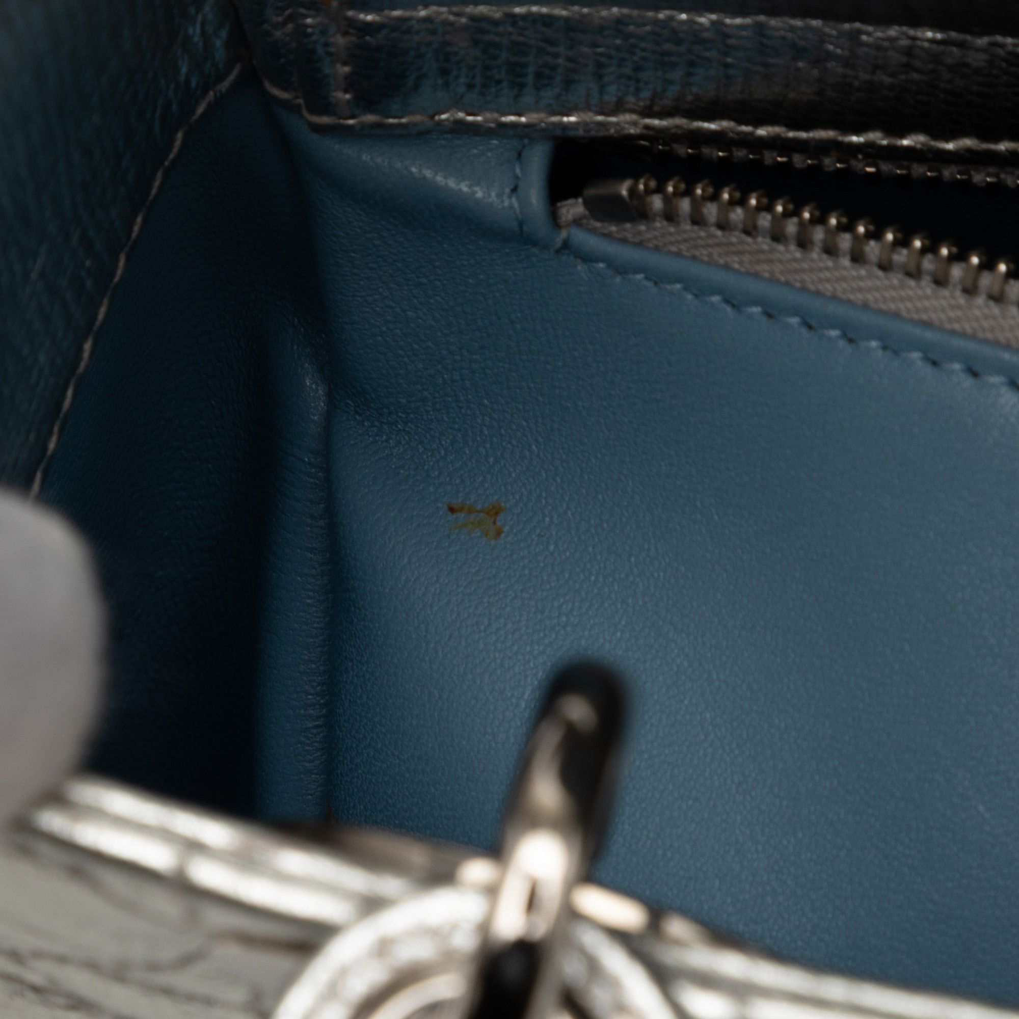 Dior Dior Small Metallic Grained Calfskin Cannage My ABCDior Lady Dior Size ONE SIZE - 7 Thumbnail