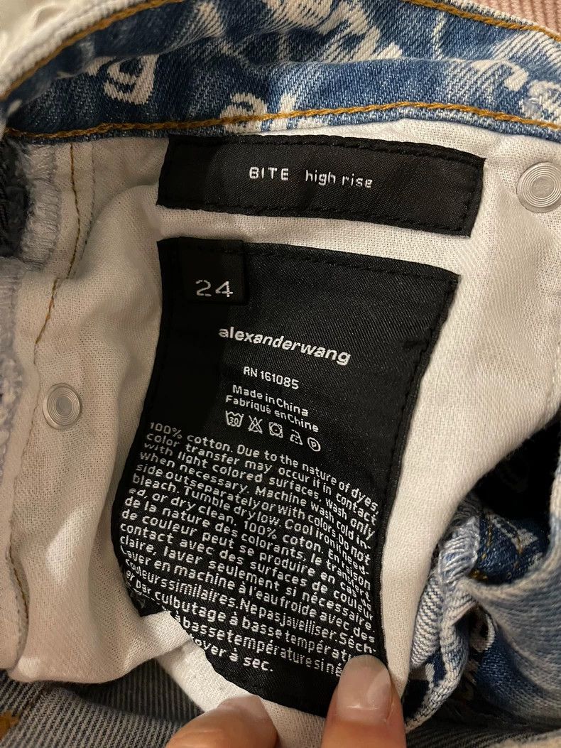 Alexander Wang Alexander Wang Bite Logo Denim Shorts - dmc Size US 30 / EU 46 - 5 Thumbnail