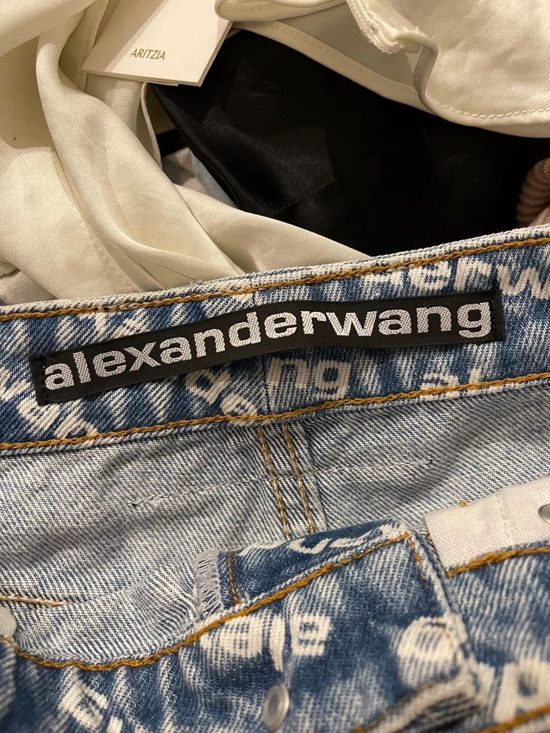 Alexander Wang Alexander Wang Bite Logo Denim Shorts - dmc Size US 30 / EU 46 - 4 Thumbnail