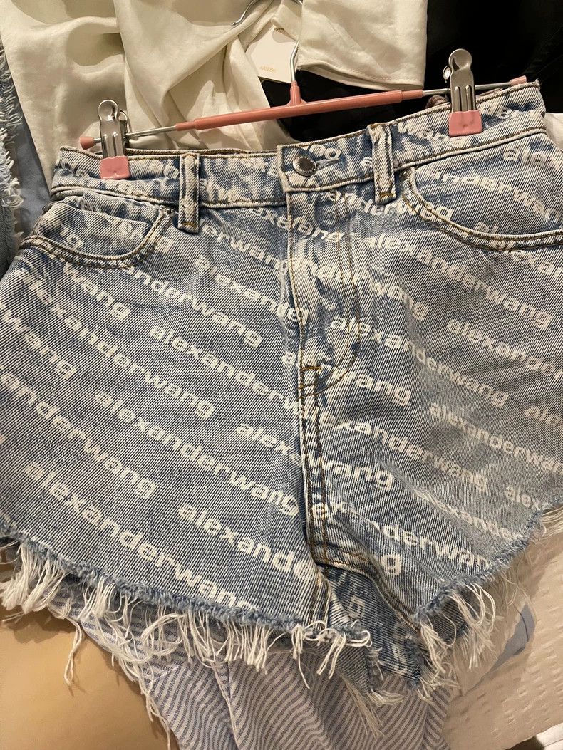 Alexander Wang Alexander Wang Bite Logo Denim Shorts - dmc Size US 30 / EU 46 - 2 Thumbnail