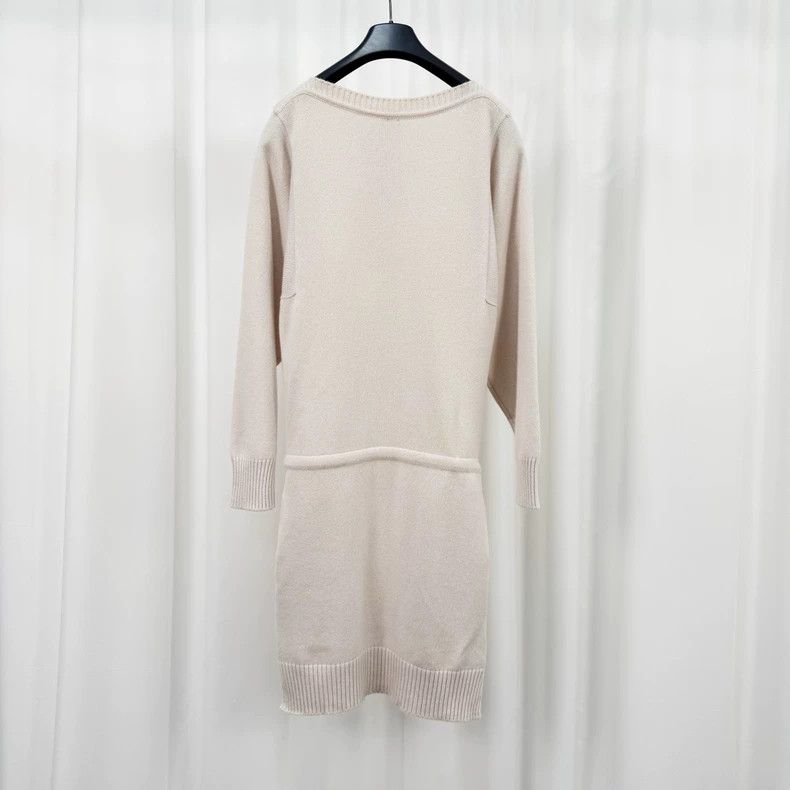 Hermes Hermes Wool Knit Fringe Belt Dress - dmc Size M / US 6-8 / IT 42-44 - 2 Thumbnail