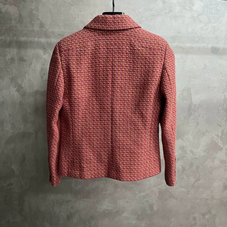 Chanel Chanel Red Single-Breasted Collar Jacket - dmc Size M / US 6-8 / IT 42-44 - 5 Thumbnail