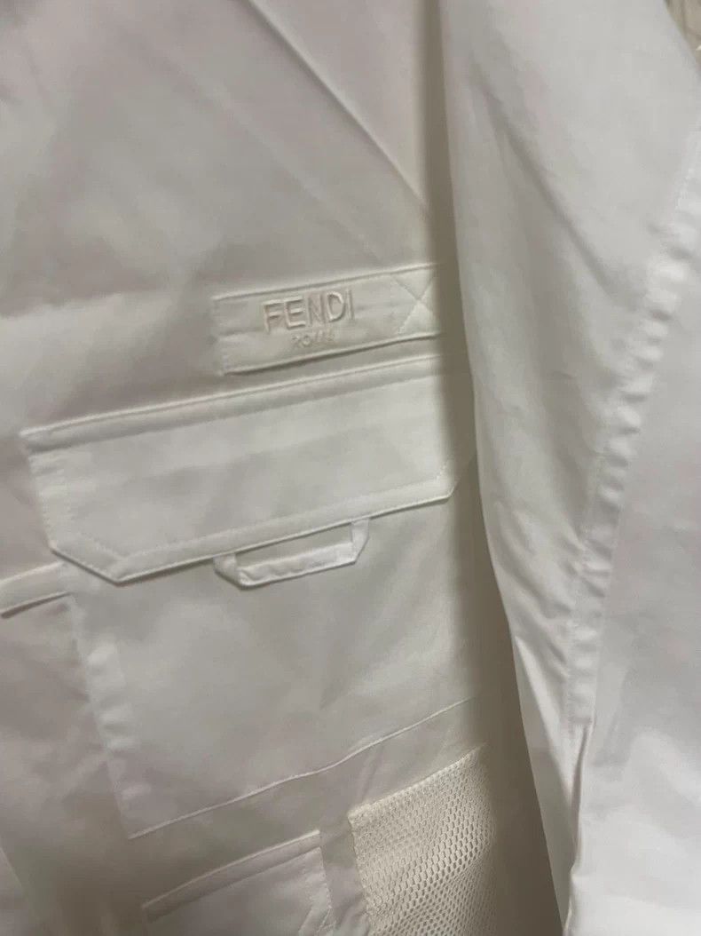 Fendi FENDI White Long Sleeve Shirt - dmc Size US M / EU 48-50 / 2 - 3 Thumbnail
