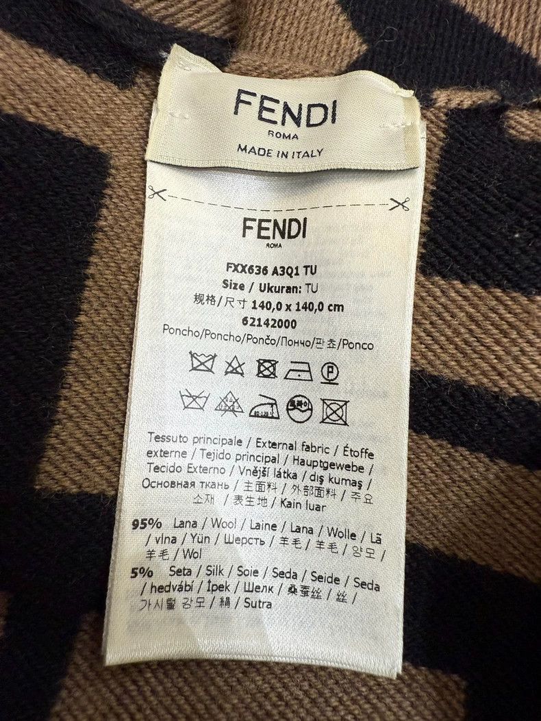 Fendi FENDI FF Wool Silk Cape Shawl - dmc Size US M / EU 48-50 / 2 - 4 Thumbnail