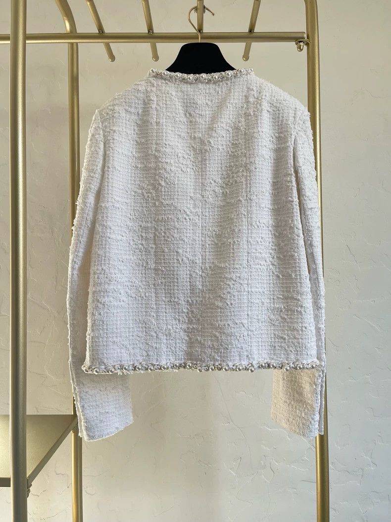 Chanel Chanel 2025 SS Pearl White Jacket - dmc Size M / US 6-8 / IT 42-44 - 3 Thumbnail