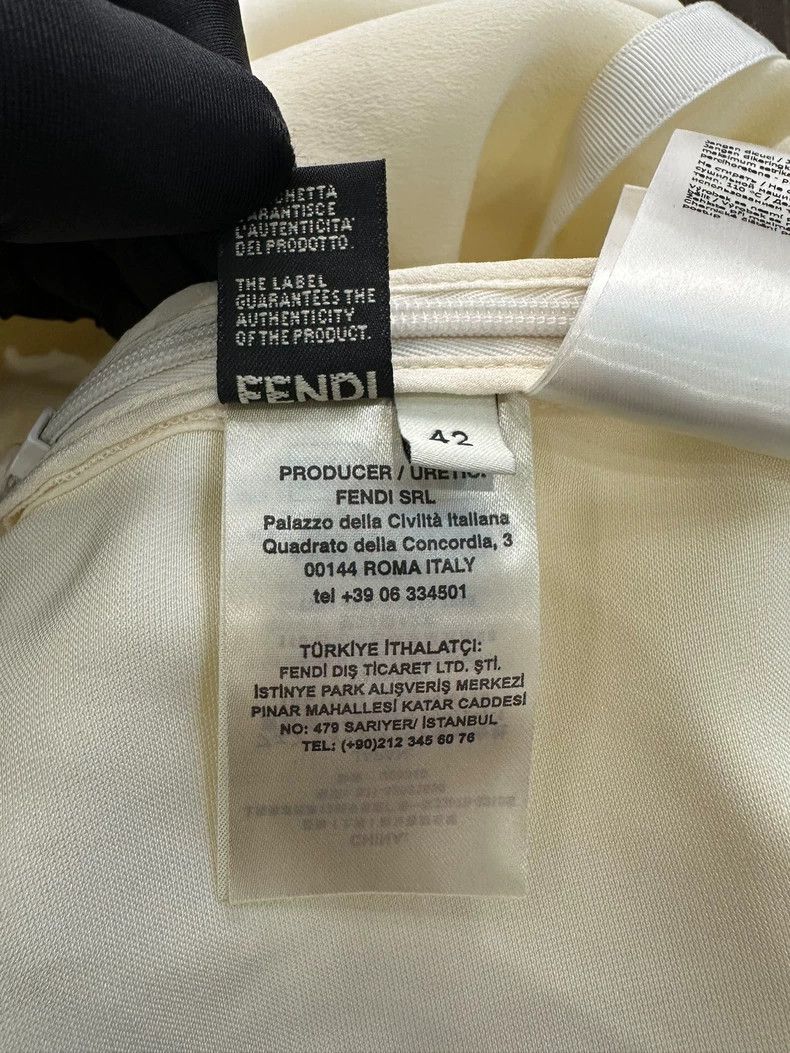 Fendi Fendi FF Logo Silk Women's Dress - dmc Size M / US 6-8 / IT 42-44 - 7 Thumbnail