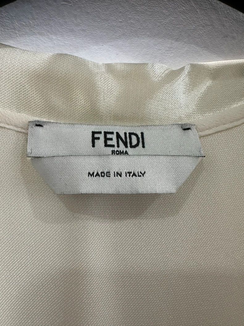 Fendi Fendi FF Logo Silk Women's Dress - dmc Size M / US 6-8 / IT 42-44 - 4 Thumbnail