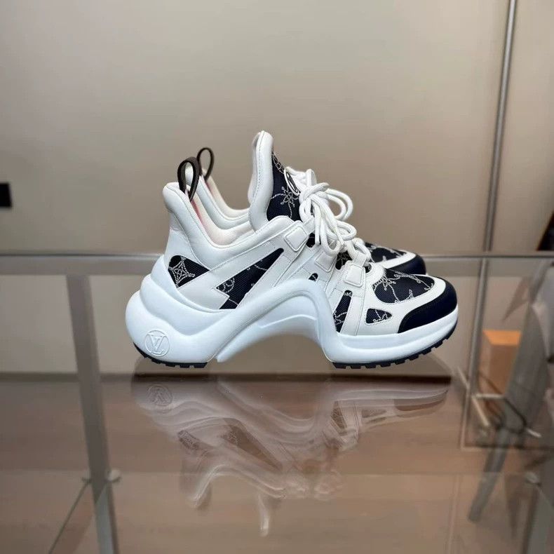 Louis Vuitton Louis Vuitton Archlight 24 White Blue Sneakers - dmc Size US 10 / EU 43 - 2 Thumbnail