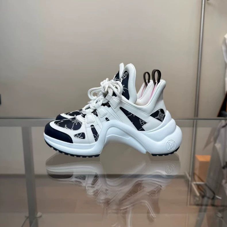 Louis Vuitton Louis Vuitton Archlight 24 White Blue Sneakers - dmc Size US 10 / EU 43 - 3 Thumbnail