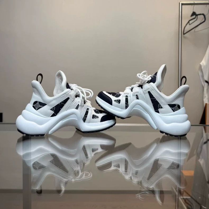 Louis Vuitton Louis Vuitton Archlight 24 White Blue Sneakers - dmc Size US 10 / EU 43 - 4 Thumbnail