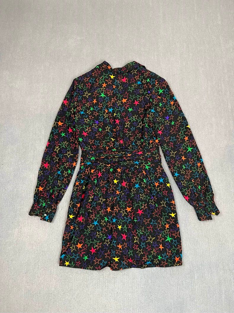 Yves Saint Laurent YSL Silk Star Print Dress - dmc Size M / US 6-8 / IT 42-44 - 2 Thumbnail