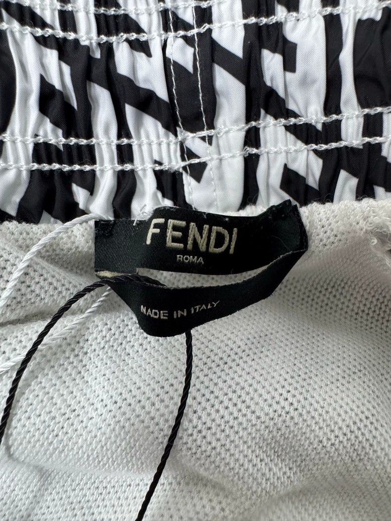 Fendi FENDI Monogram Black White Shorts - dmc Size US 38 / EU 54 - 3 Thumbnail