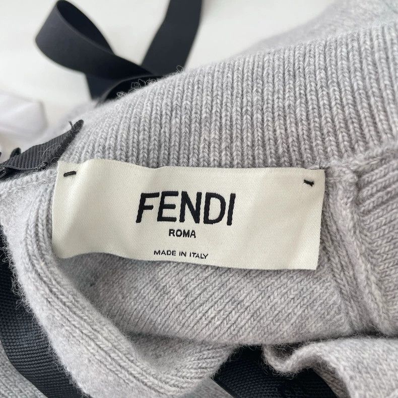 Fendi Fendi Gray Wool Knit Sweater - dmc Size US M / EU 48-50 / 2 - 6 Thumbnail