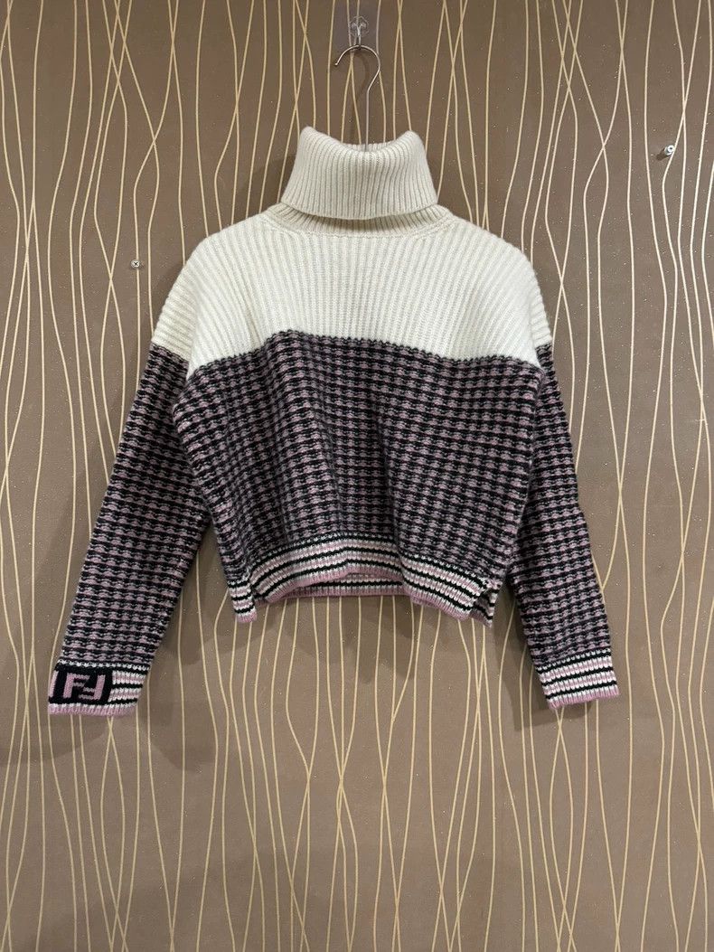 Fendi Fendi High Neck Cashmere Sweater - dmc Size US M / EU 48-50 / 2 - 2 Thumbnail