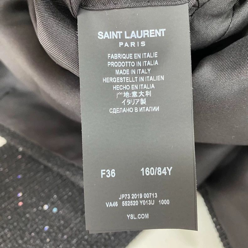 Saint Laurent Paris Saint Laurent Black Sequin Blazer - dmc Size M / US 6-8 / IT 42-44 - 8 Thumbnail