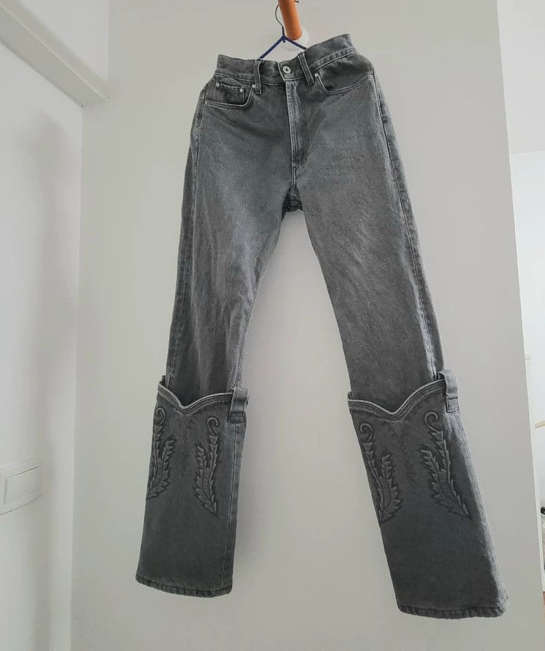 Y/Project Y/Project 22FW Deconstructed Gray Jeans - dmc Size US 32 / EU 48 - 2 Thumbnail