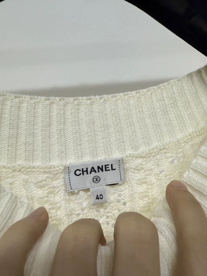 Chanel Chanel Coco Beach Knit Crop Top - dmc Size US M / EU 48-50 / 2 - 4 Thumbnail