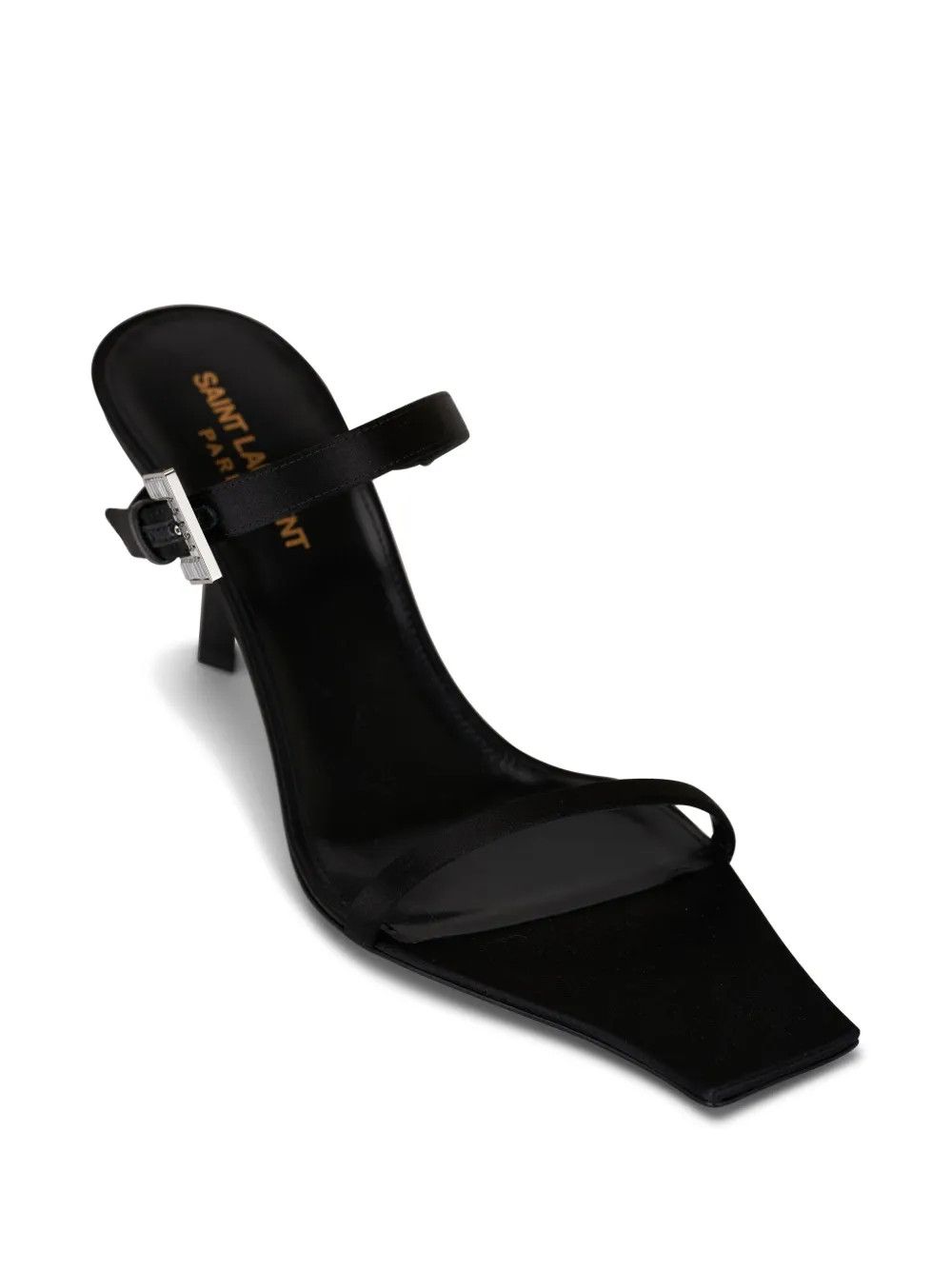 Saint Laurent Paris Hope 75mm buckle-detailed sandals Size US 8 / IT 38 - 2 Thumbnail