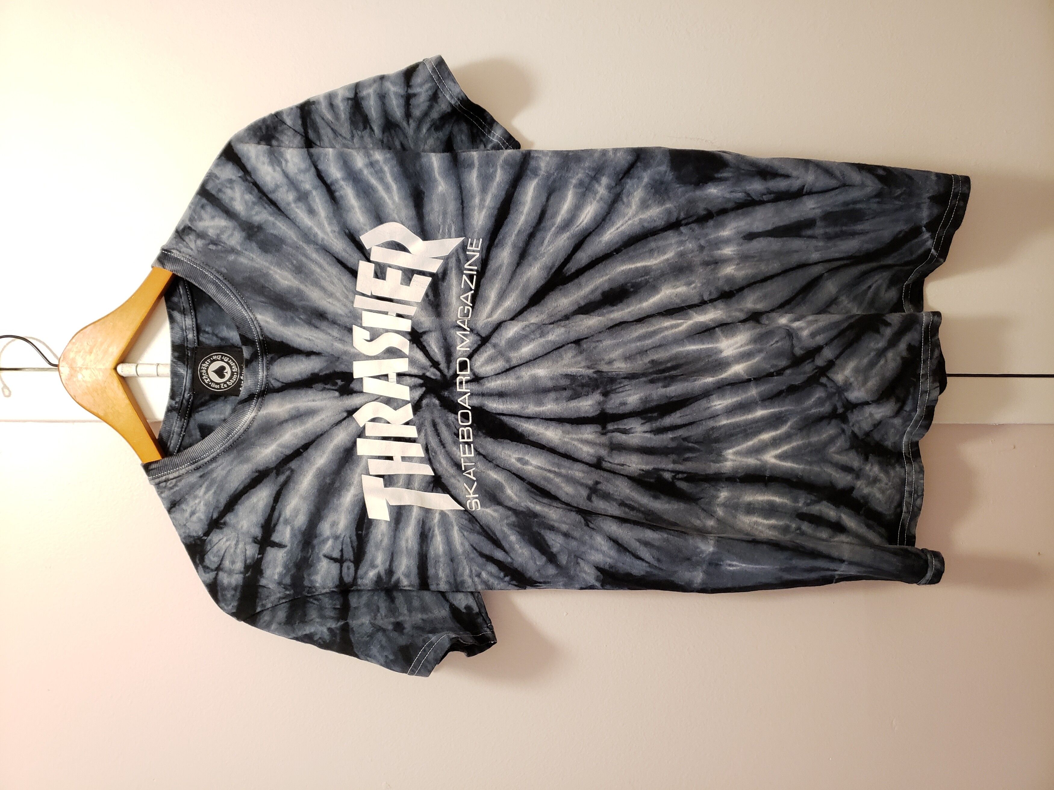 Thrasher Thrasher Skate Mag Spider Dye T-Shirt | Grailed