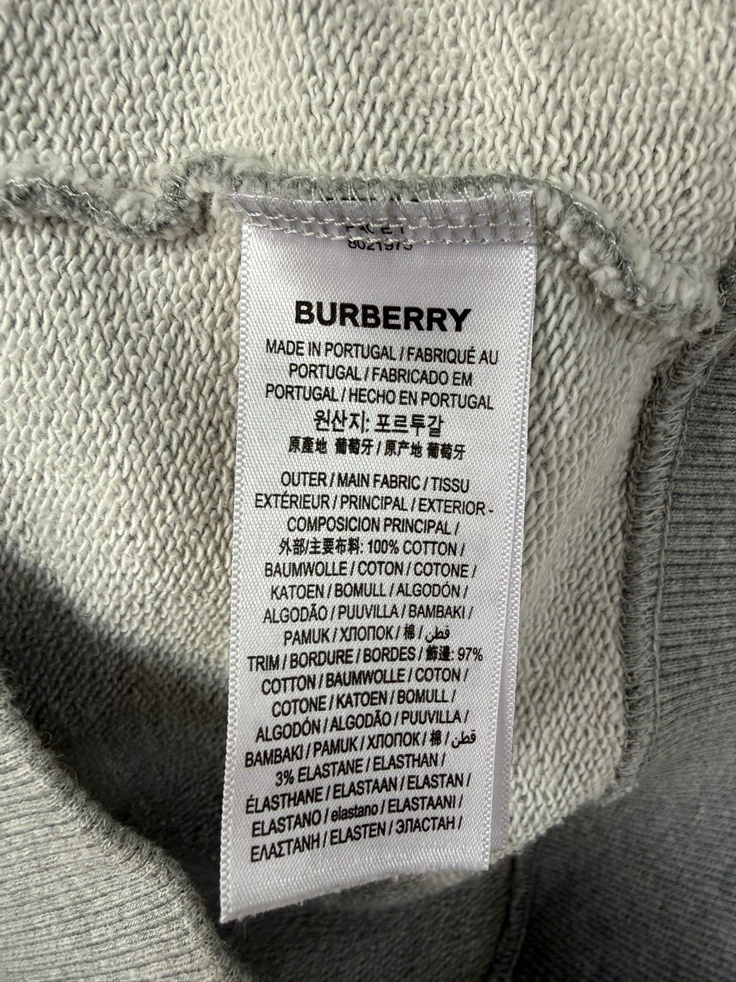 Burberry burberry logo hoodie size S in gray Size US S / EU 44-46 / 1 - 3 Thumbnail