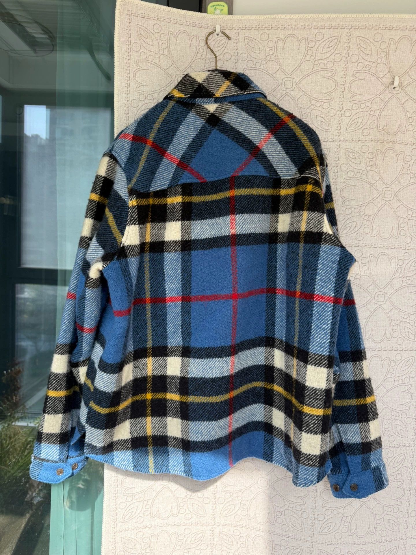 WE11DONE We11done Half-Zip Wool Plaid Jacket Size ONE SIZE - 2 Thumbnail
