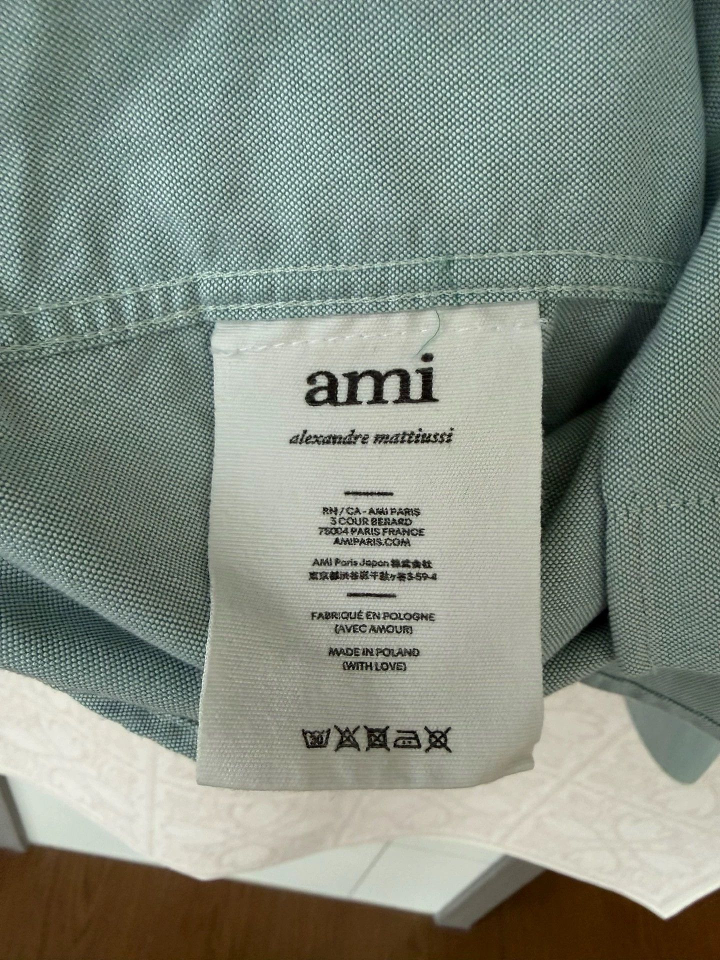 AMI ami heart embroidered long sleeve shirt Size US M / EU 48-50 / 2 - 3 Thumbnail