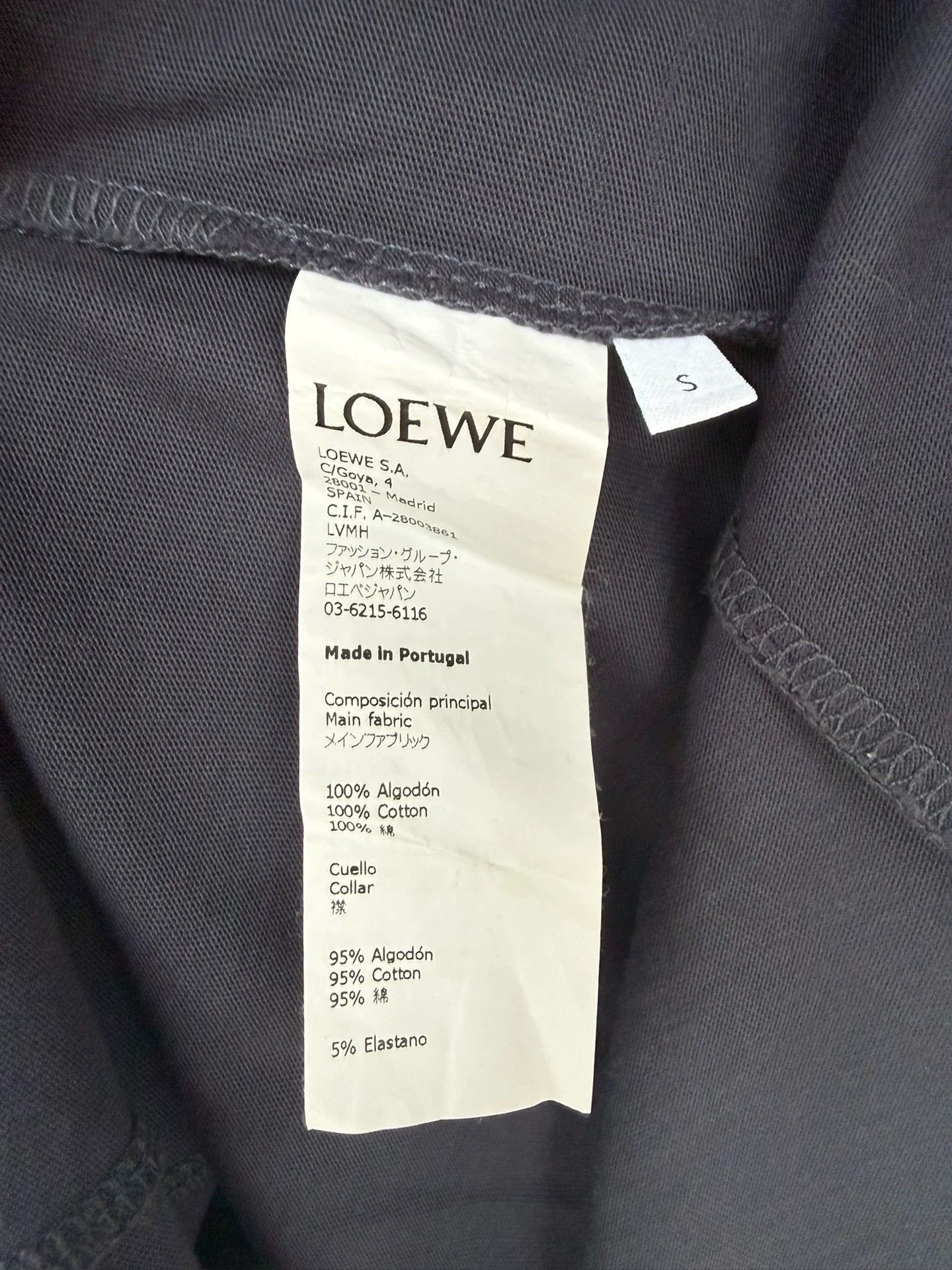 Loewe Loewe Embroidered Logo Short Sleeve T-Shirt Size US S / EU 44-46 / 1 - 3 Thumbnail