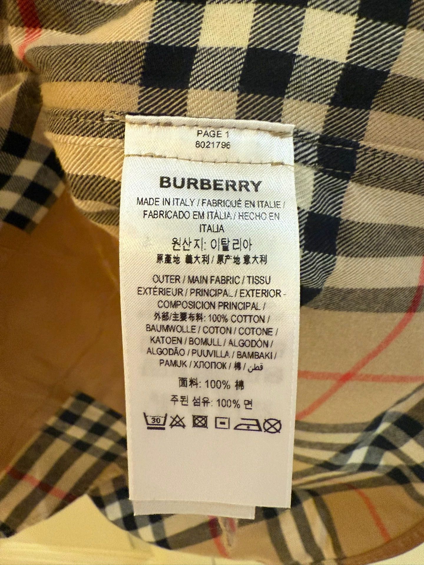 Burberry burberry plaid shirt with tape detailing Size US XS / EU 42 / 0 - 3 Thumbnail